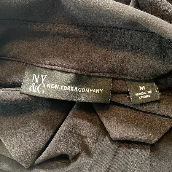 New York & Company Black Tunic MIDI Dress Medium - Picture 11 of 11
